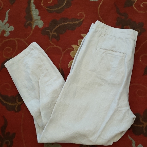 Linen Pants with Gold Shine - Picture 3 of 7